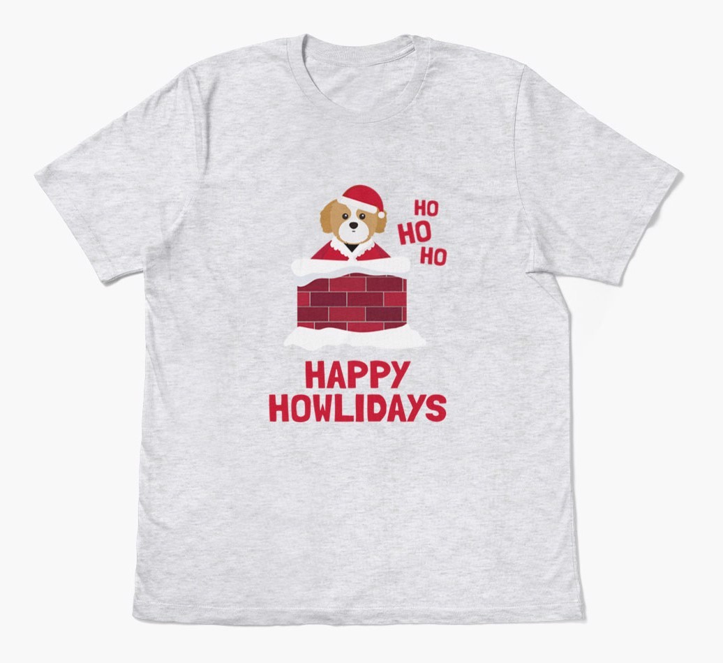 'Happy Howlidays' - Personalised {breedFullName} Adult T-Shirt