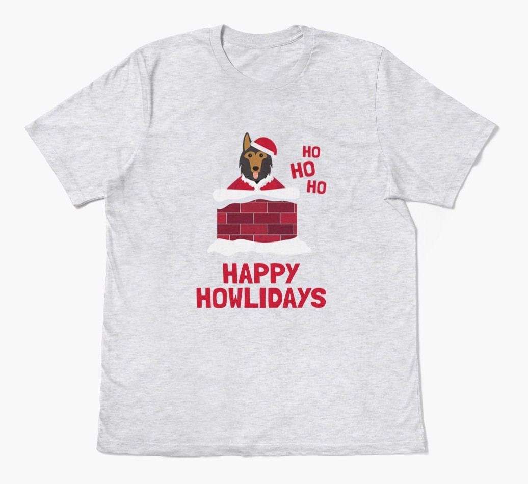 'Happy Howlidays' - Personalized {breedFullName} Adult T-Shirt