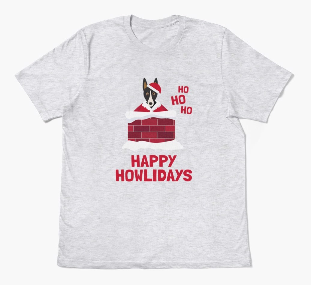 'Happy Howlidays' - Personalized {breedFullName} Adult T-Shirt