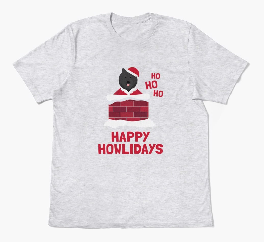 'Happy Howlidays' - Personalized {breedFullName} Adult T-Shirt