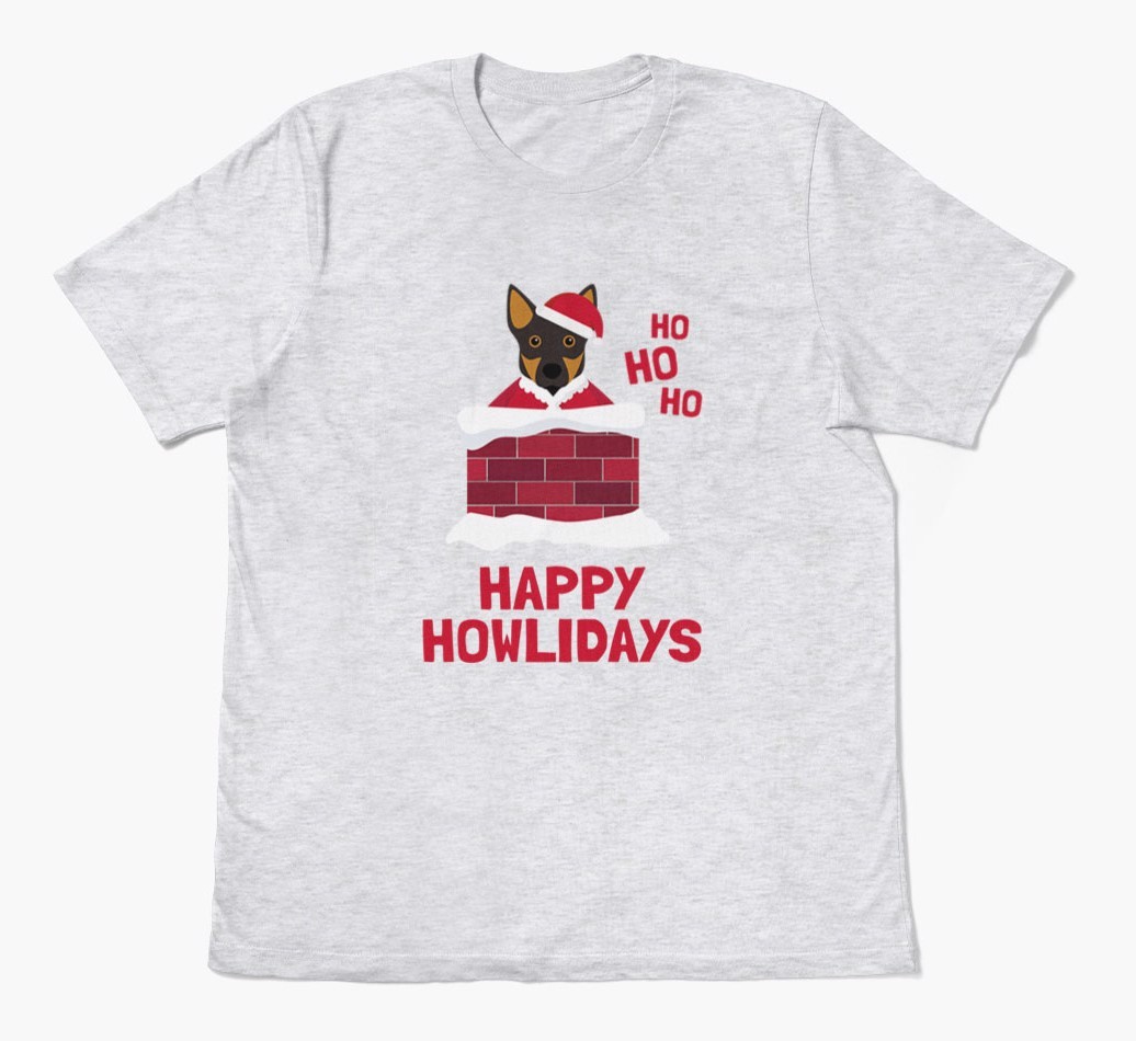 'Happy Howlidays' - Personalized {breedFullName} Adult T-Shirt