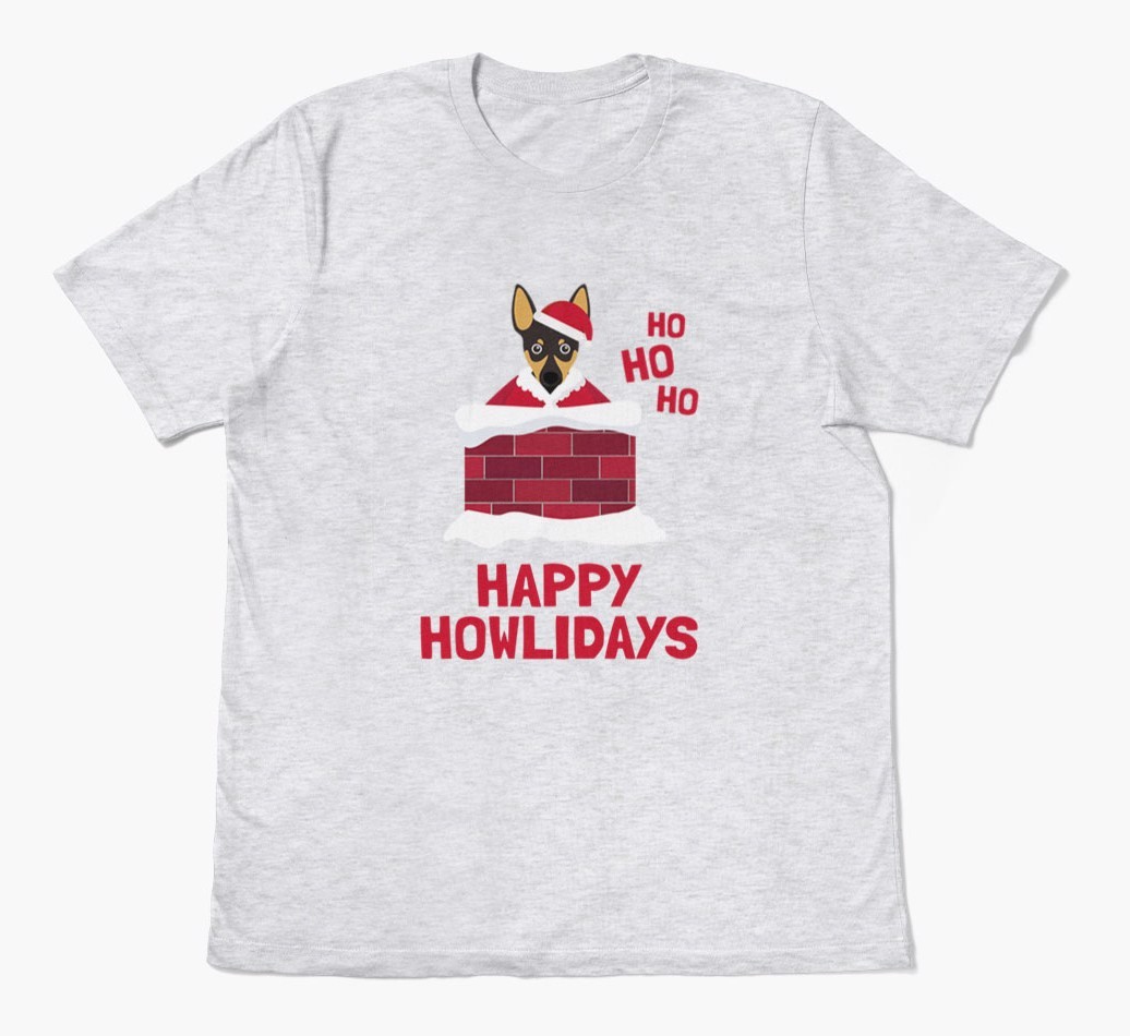 'Happy Howlidays' - Personalised {breedFullName} Adult T-Shirt