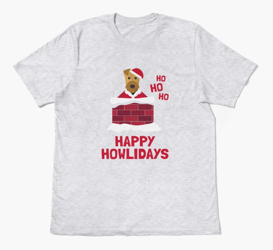 'Happy Howlidays' - Personalized {breedFullName} Adult T-Shirt