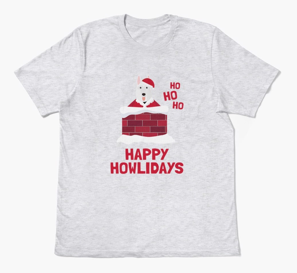 'Happy Howlidays' - Personalised {breedFullName} Adult T-Shirt