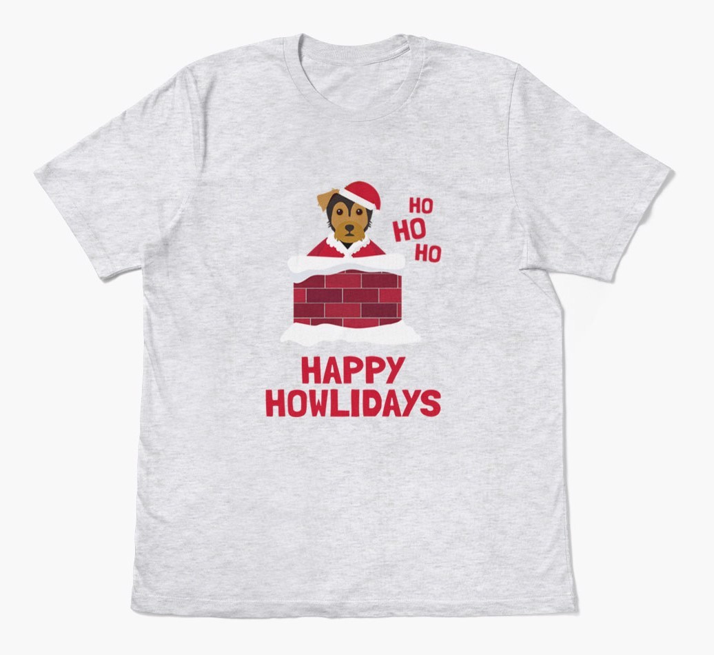 'Happy Howlidays' - Personalized {breedFullName} Adult T-Shirt