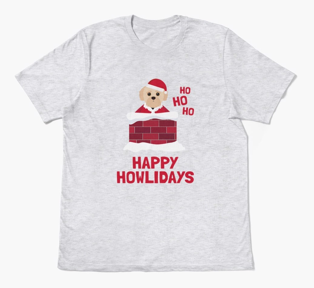 'Happy Howlidays' - Personalised {breedFullName} Adult T-Shirt