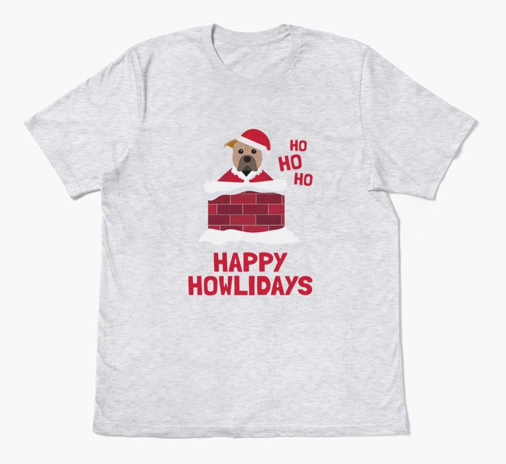 'Happy Howlidays' - Personalized {breedFullName} Adult T-Shirt