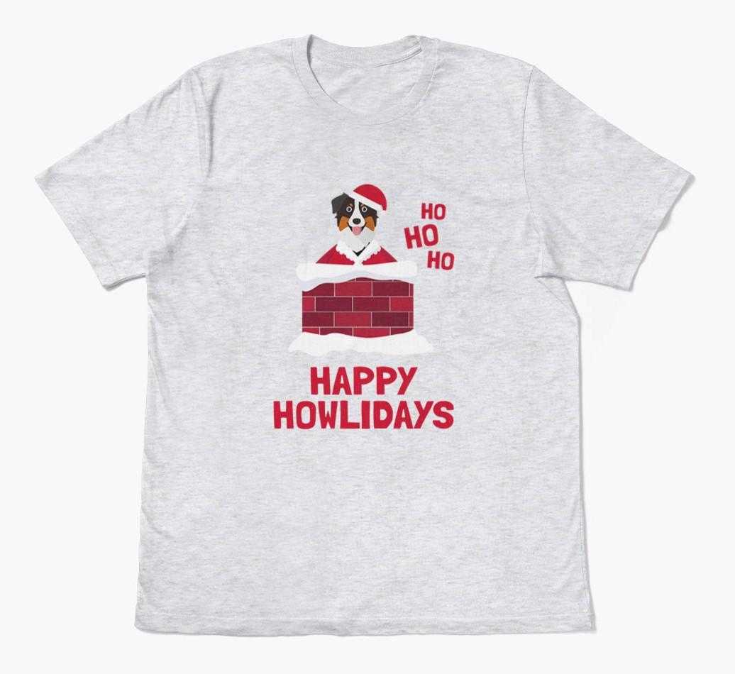'Happy Howlidays' - Personalized {breedFullName} Adult T-Shirt
