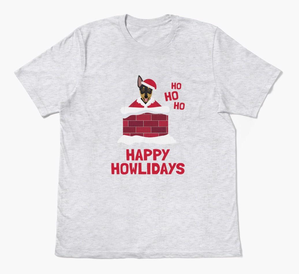 'Happy Howlidays' - Personalized {breedFullName} Adult T-Shirt
