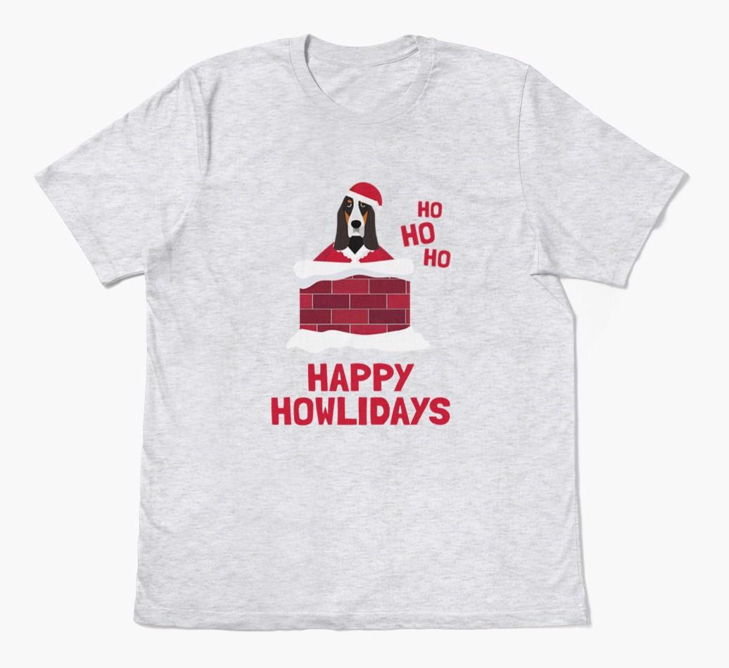 'Happy Howlidays' - Personalized {breedFullName} Adult T-Shirt