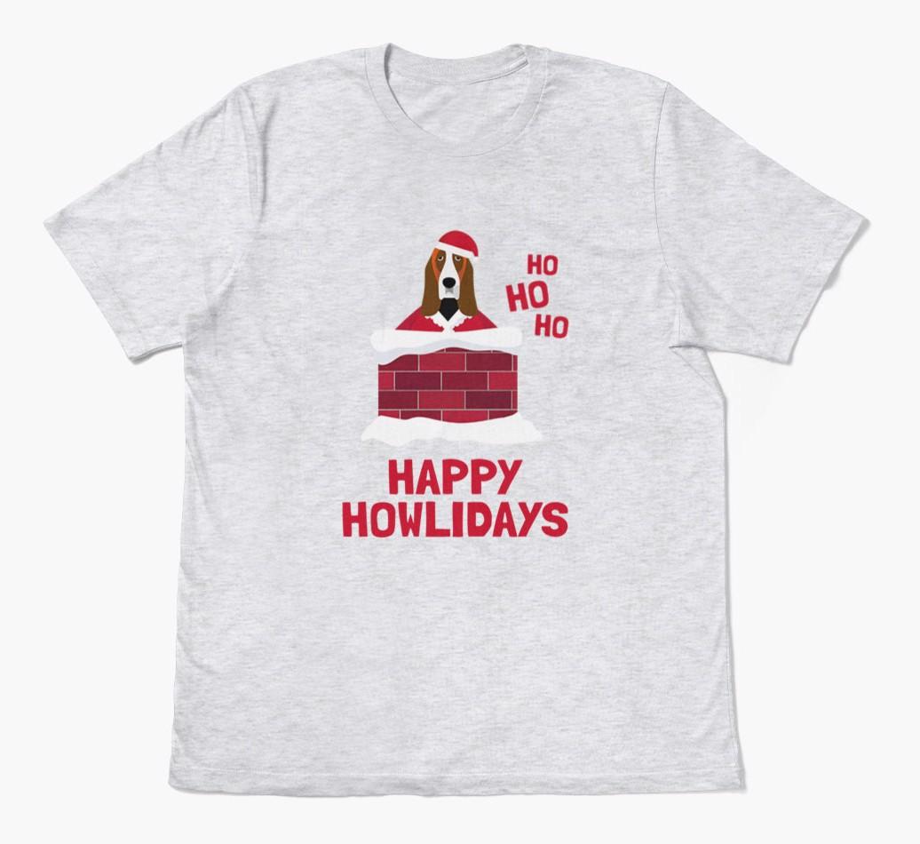 'Happy Howlidays' - Personalized {breedFullName} Adult T-Shirt