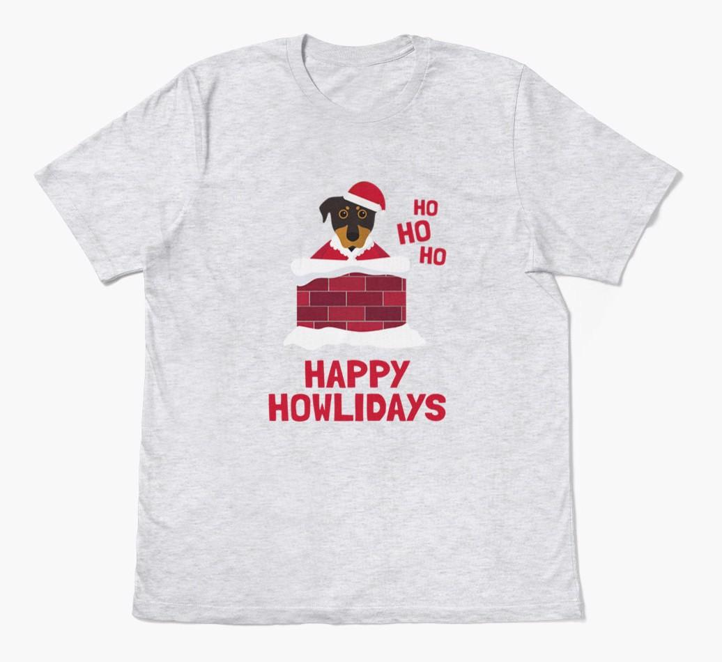 'Happy Howlidays' - Personalized {breedFullName} Adult T-Shirt