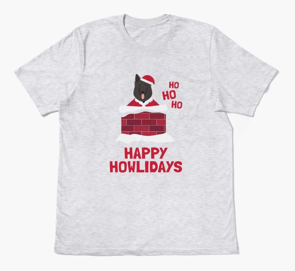 'Happy Howlidays' - Personalized {breedFullName} Adult T-Shirt