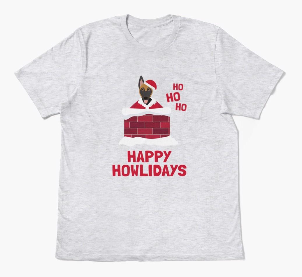 'Happy Howlidays' - Personalized {breedFullName} Adult T-Shirt