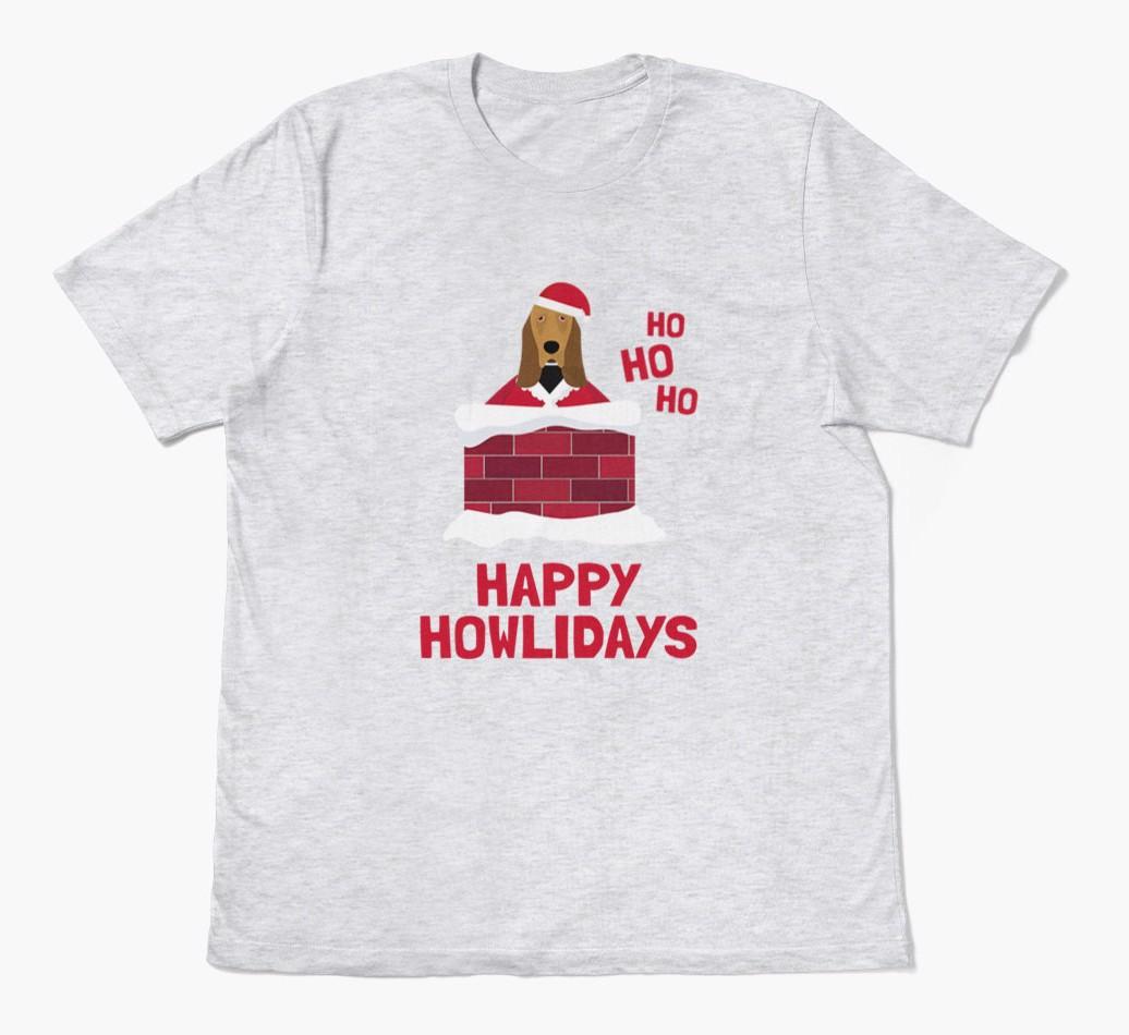 'Happy Howlidays' - Personalized {breedFullName} Adult T-Shirt