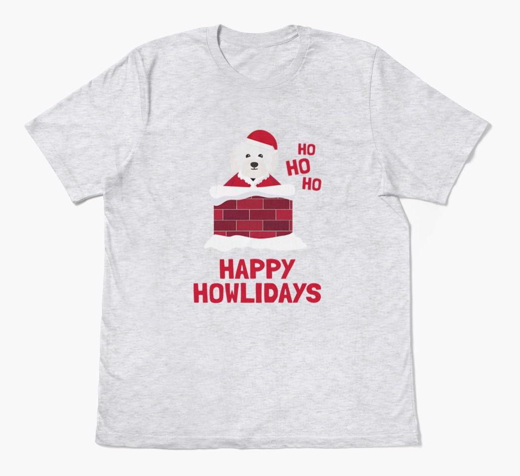 'Happy Howlidays' - Personalized {breedFullName} Adult T-Shirt