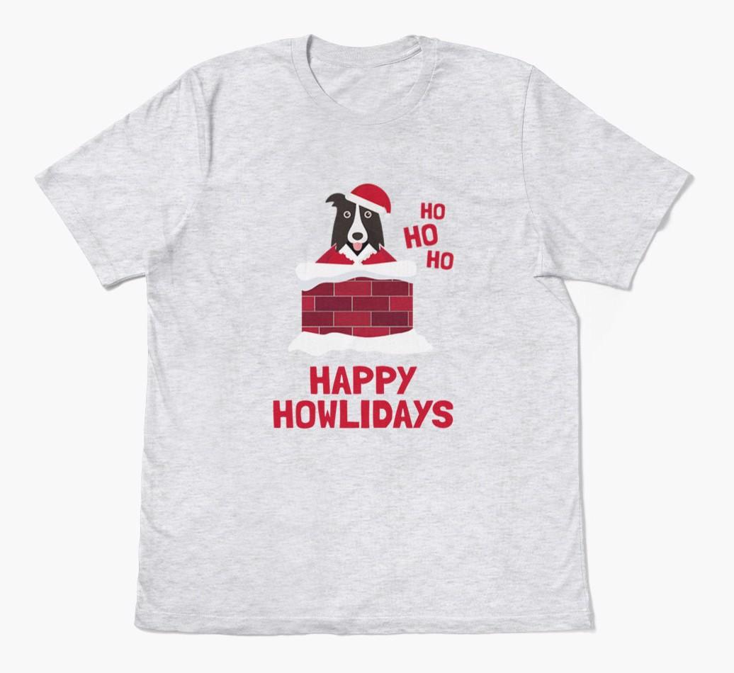 'Happy Howlidays' - Personalized {breedFullName} Adult T-Shirt
