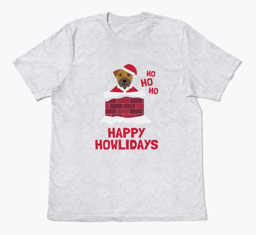 'Happy Howlidays' - Personalized {breedFullName} Adult T-Shirt