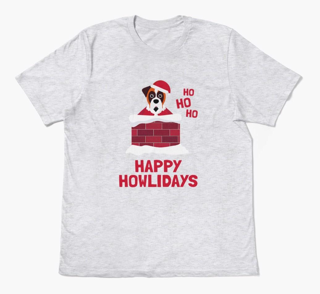 'Happy Howlidays' - Personalized {breedFullName} Adult T-Shirt
