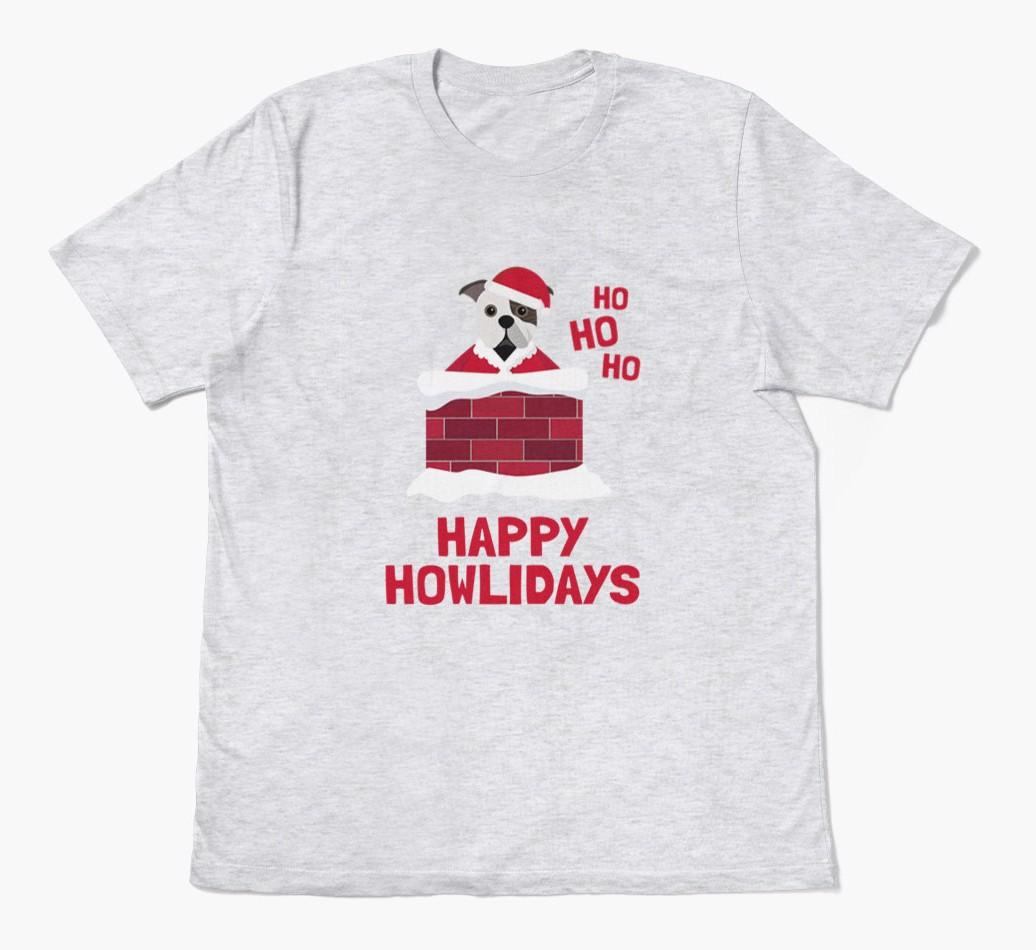 'Happy Howlidays' - Personalized {breedFullName} Adult T-Shirt