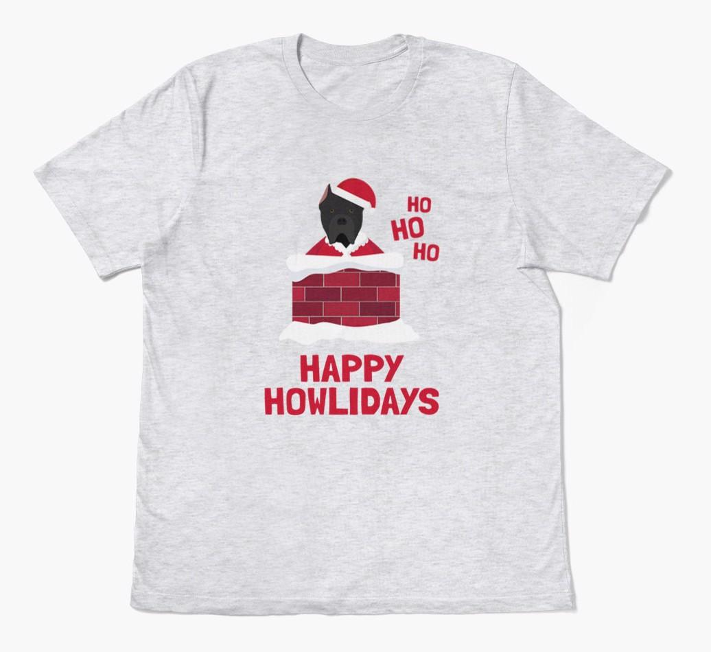'Happy Howlidays' - Personalized {breedFullName} Adult T-Shirt