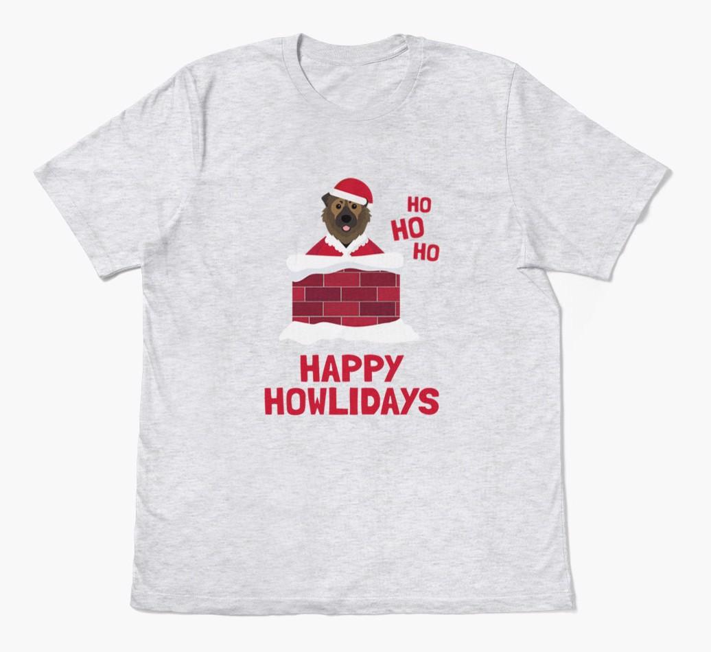 'Happy Howlidays' - Personalized {breedFullName} Adult T-Shirt