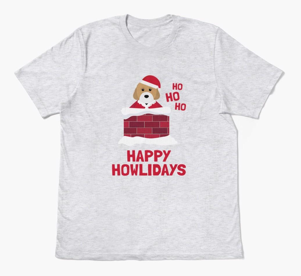 'Happy Howlidays' - Personalized {breedFullName} Adult T-Shirt