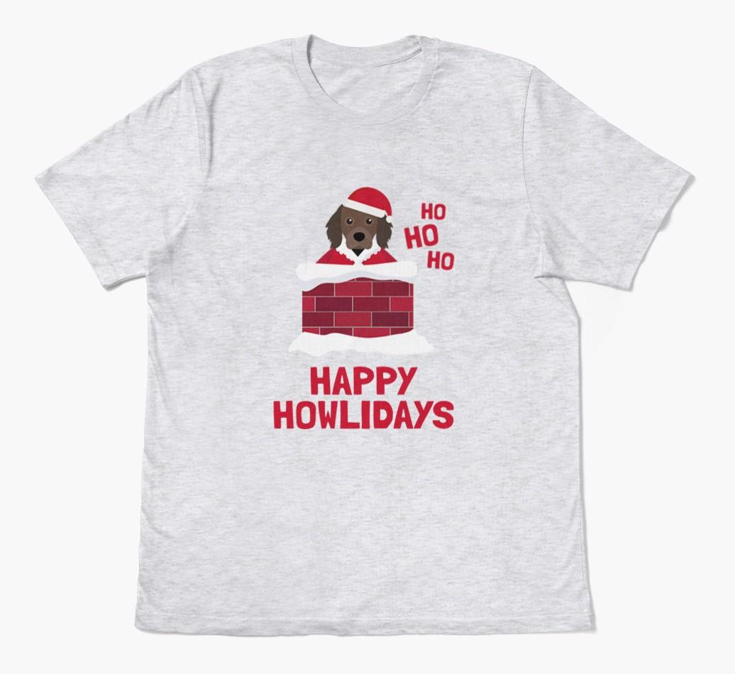'Happy Howlidays' - Personalized {breedFullName} Adult T-Shirt
