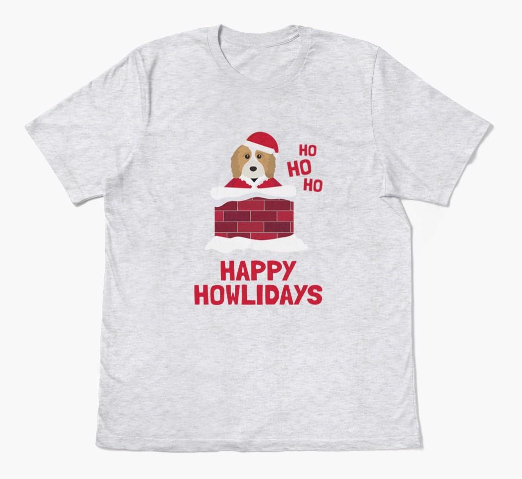 'Happy Howlidays' - Personalized {breedFullName} Adult T-Shirt