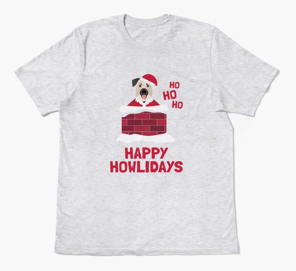 'Happy Howlidays' - Personalized {breedFullName} Adult T-Shirt