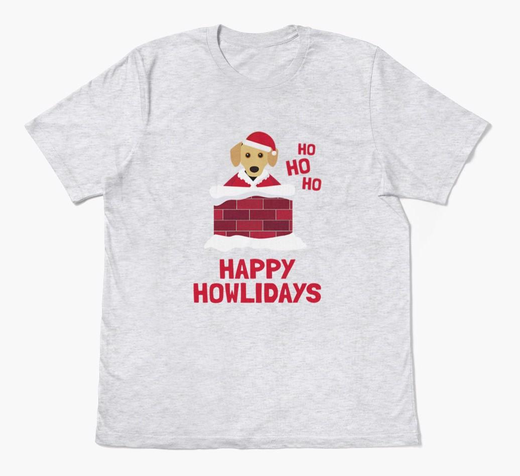 'Happy Howlidays' - Personalized {breedFullName} Adult T-Shirt