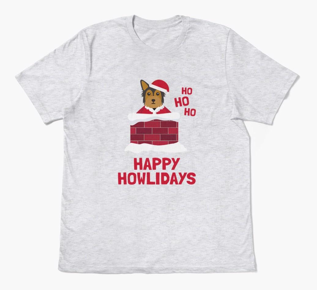 'Happy Howlidays' - Personalized {breedFullName} Adult T-Shirt