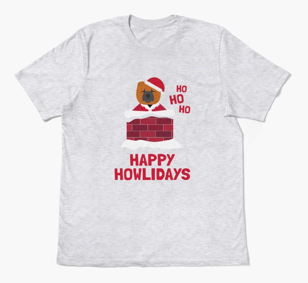 'Happy Howlidays' - Personalized {breedFullName} Adult T-Shirt