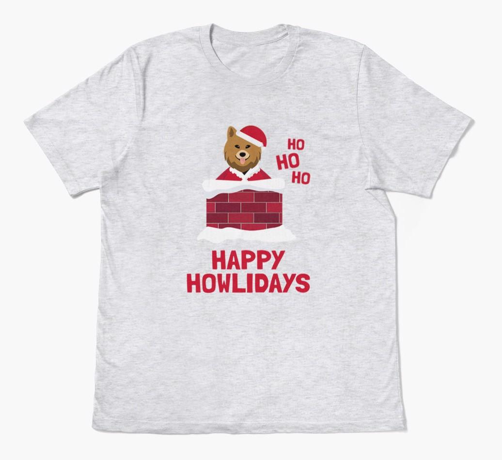 'Happy Howlidays' - Personalized {breedFullName} Adult T-Shirt