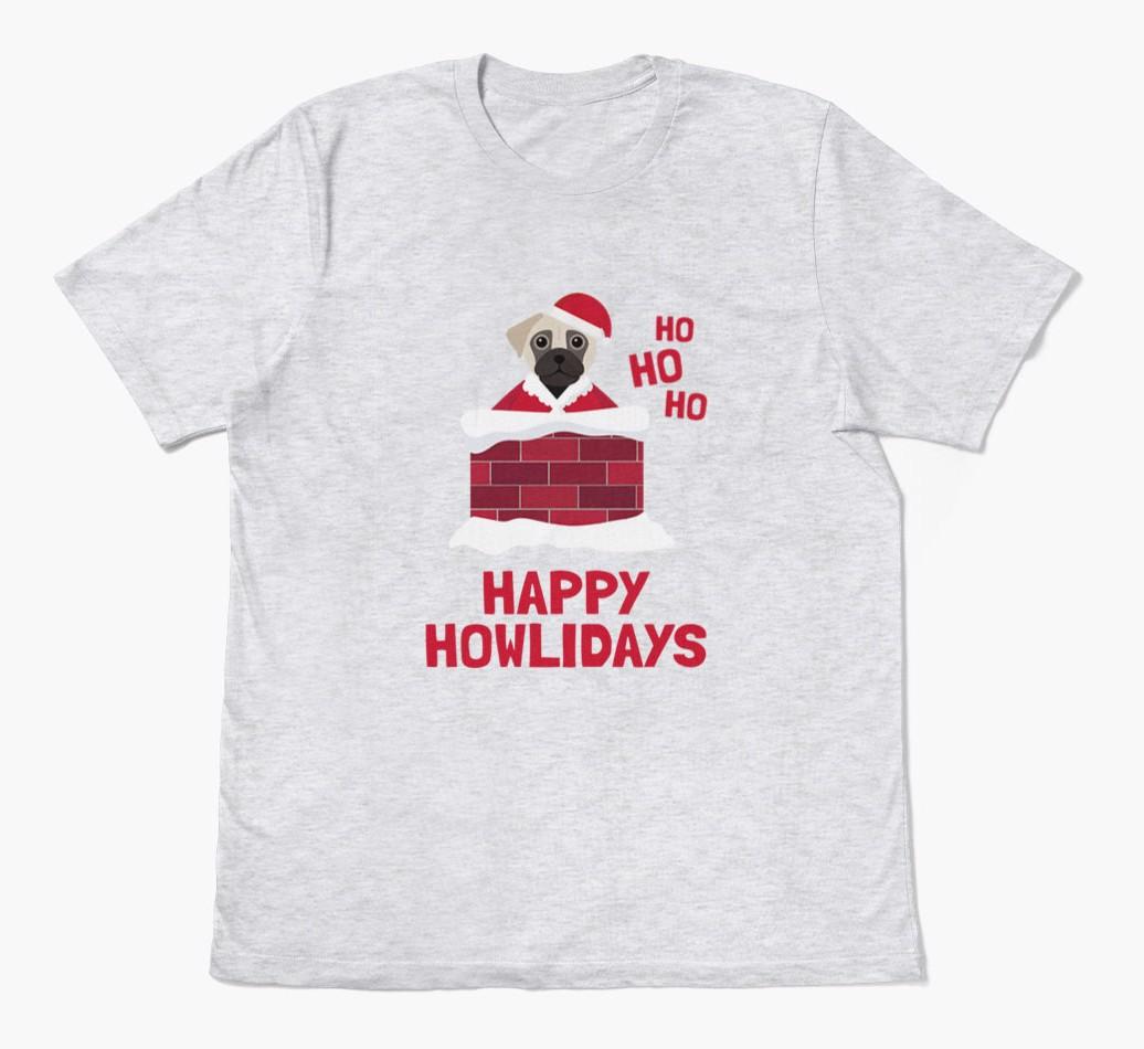 'Happy Howlidays' - Personalized {breedFullName} Adult T-Shirt