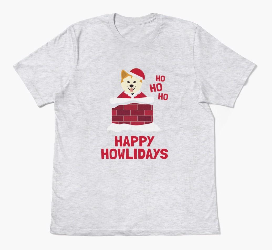 'Happy Howlidays' - Personalized {breedFullName} Adult T-Shirt