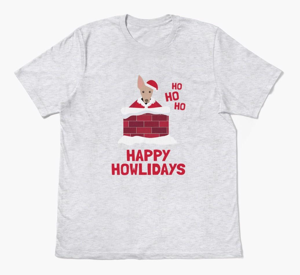 'Happy Howlidays' - Personalized {breedFullName} Adult T-Shirt