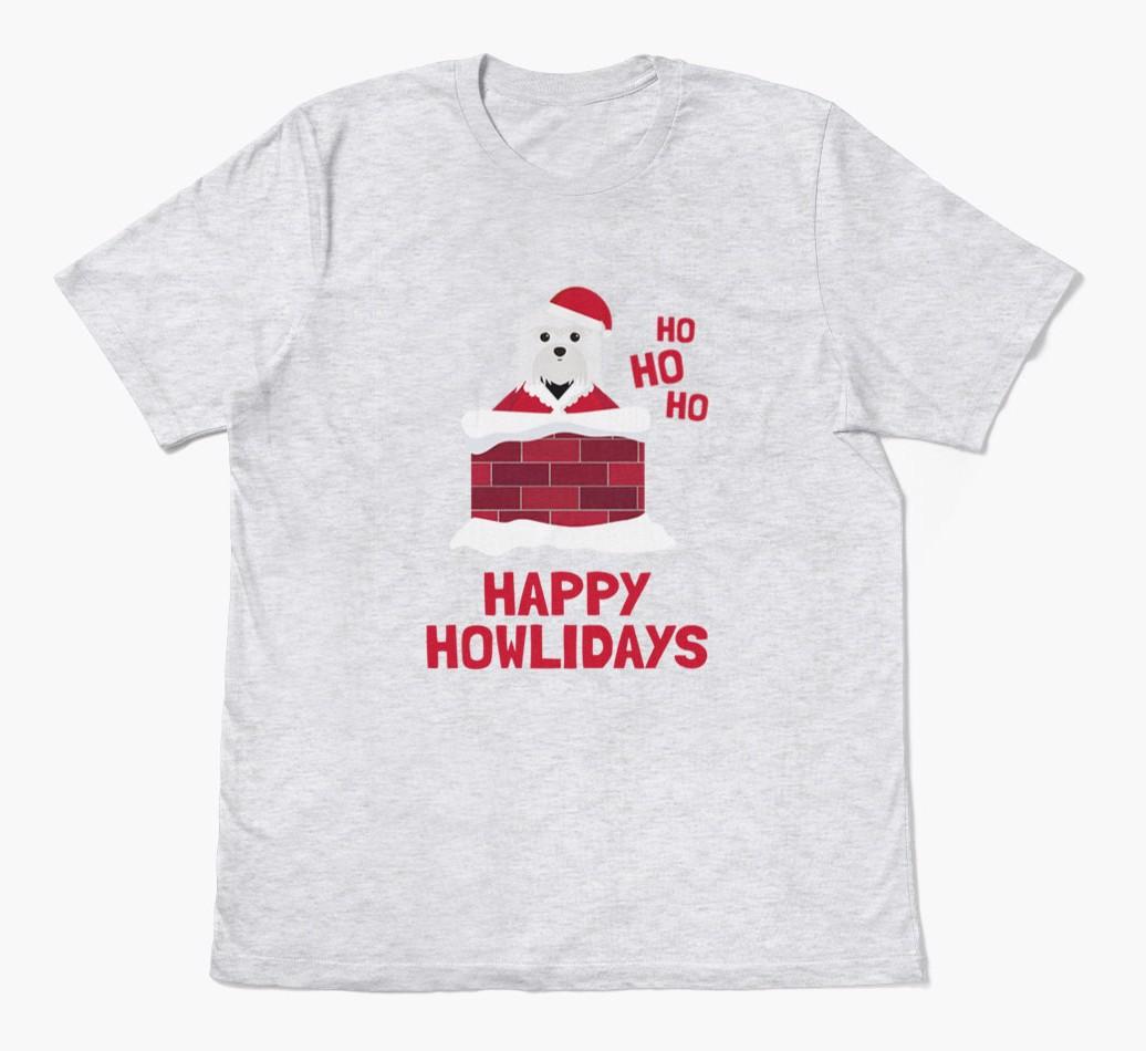 'Happy Howlidays' - Personalized {breedFullName} Adult T-Shirt