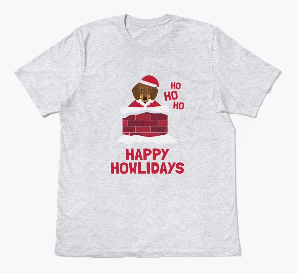 'Happy Howlidays' - Personalized {breedFullName} Adult T-Shirt