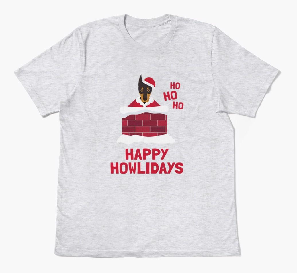 'Happy Howlidays' - Personalized {breedFullName} Adult T-Shirt