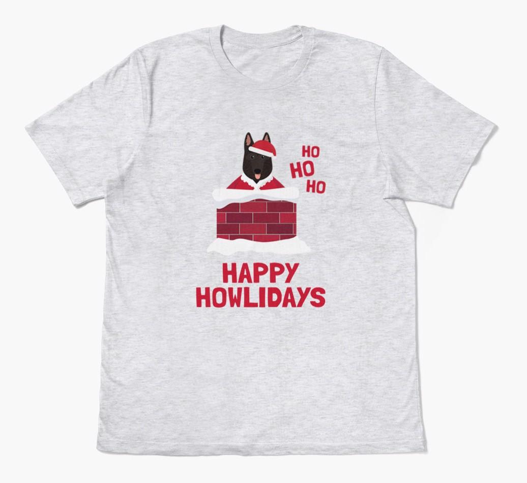 'Happy Howlidays' - Personalized {breedFullName} Adult T-Shirt