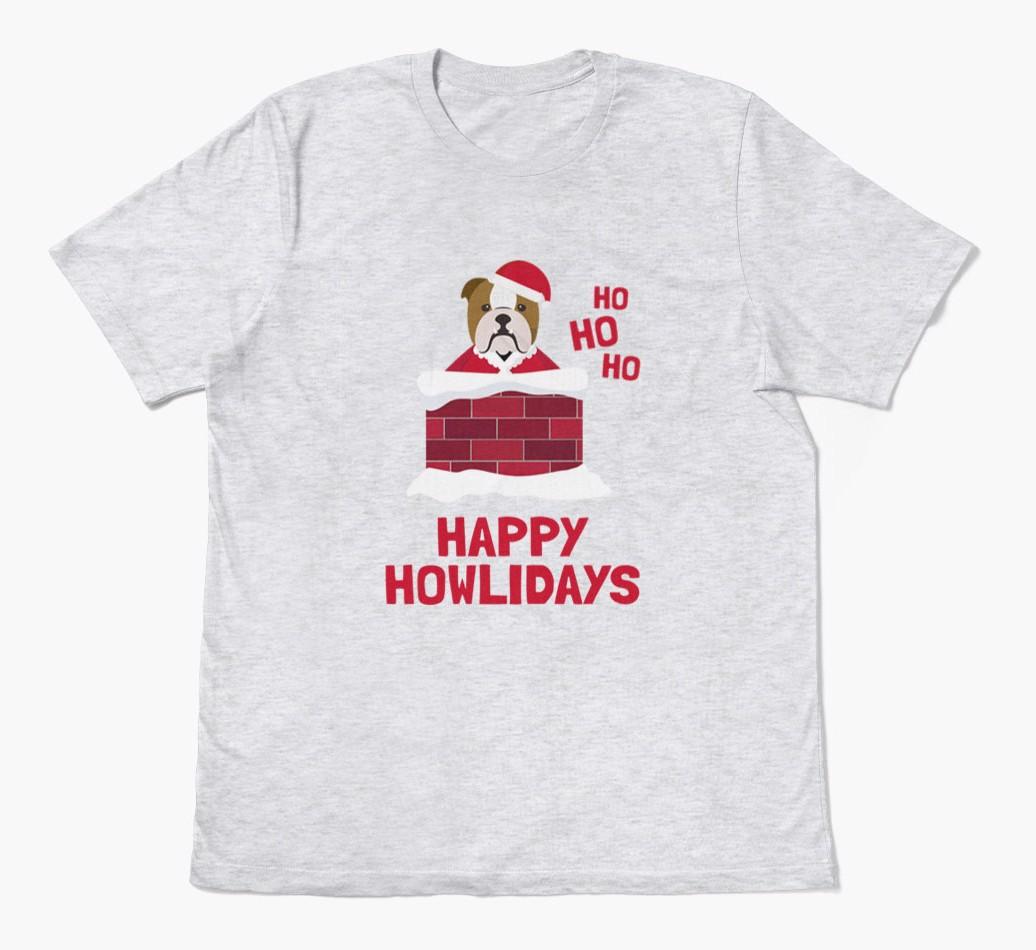 'Happy Howlidays' - Personalized {breedFullName} Adult T-Shirt
