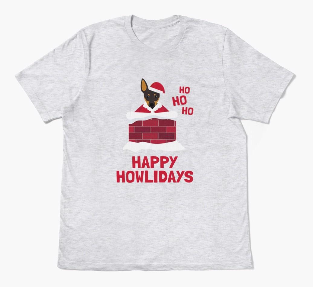 'Happy Howlidays' - Personalized {breedFullName} Adult T-Shirt