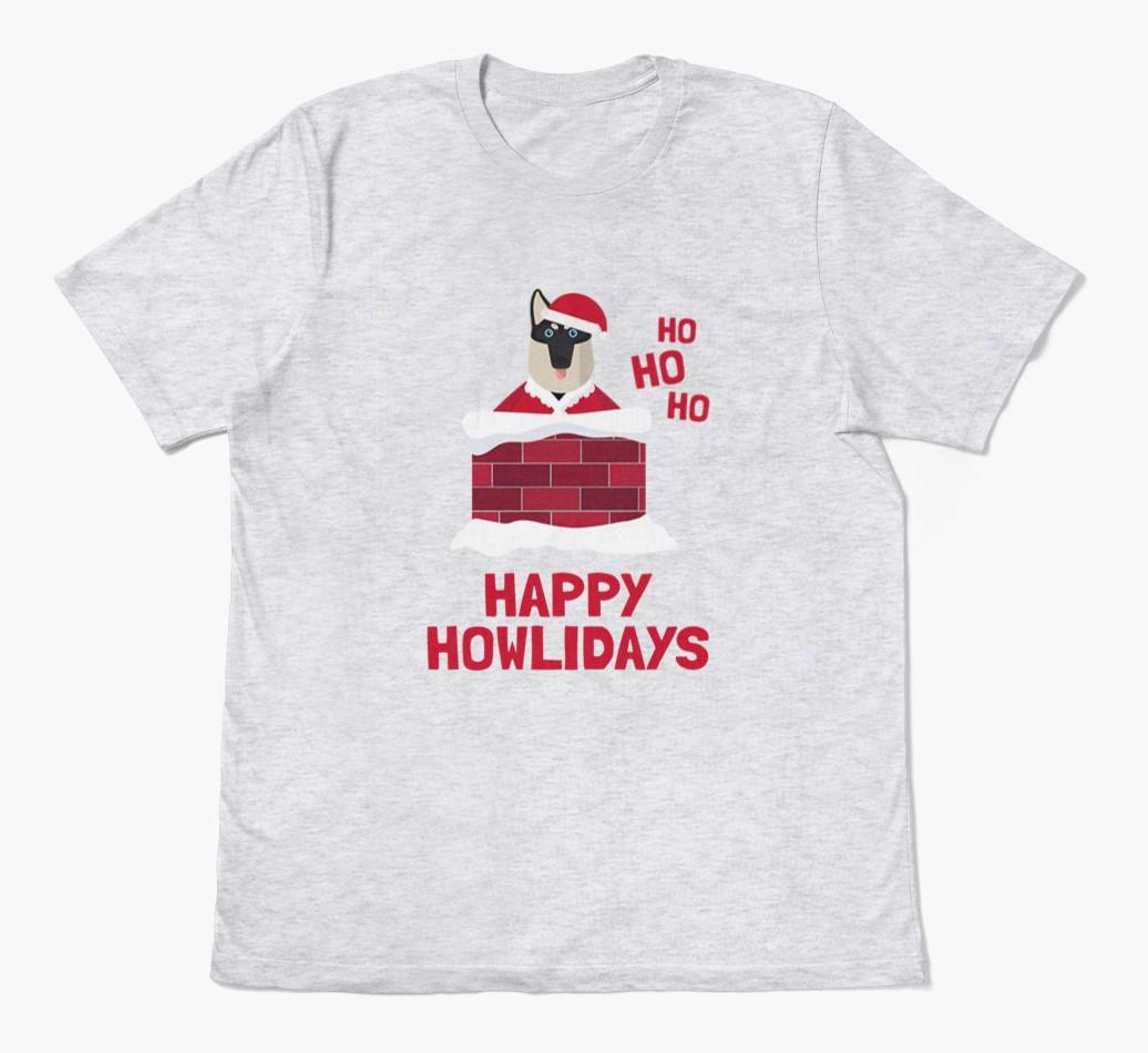 'Happy Howlidays' - Personalized {breedFullName} Adult T-Shirt