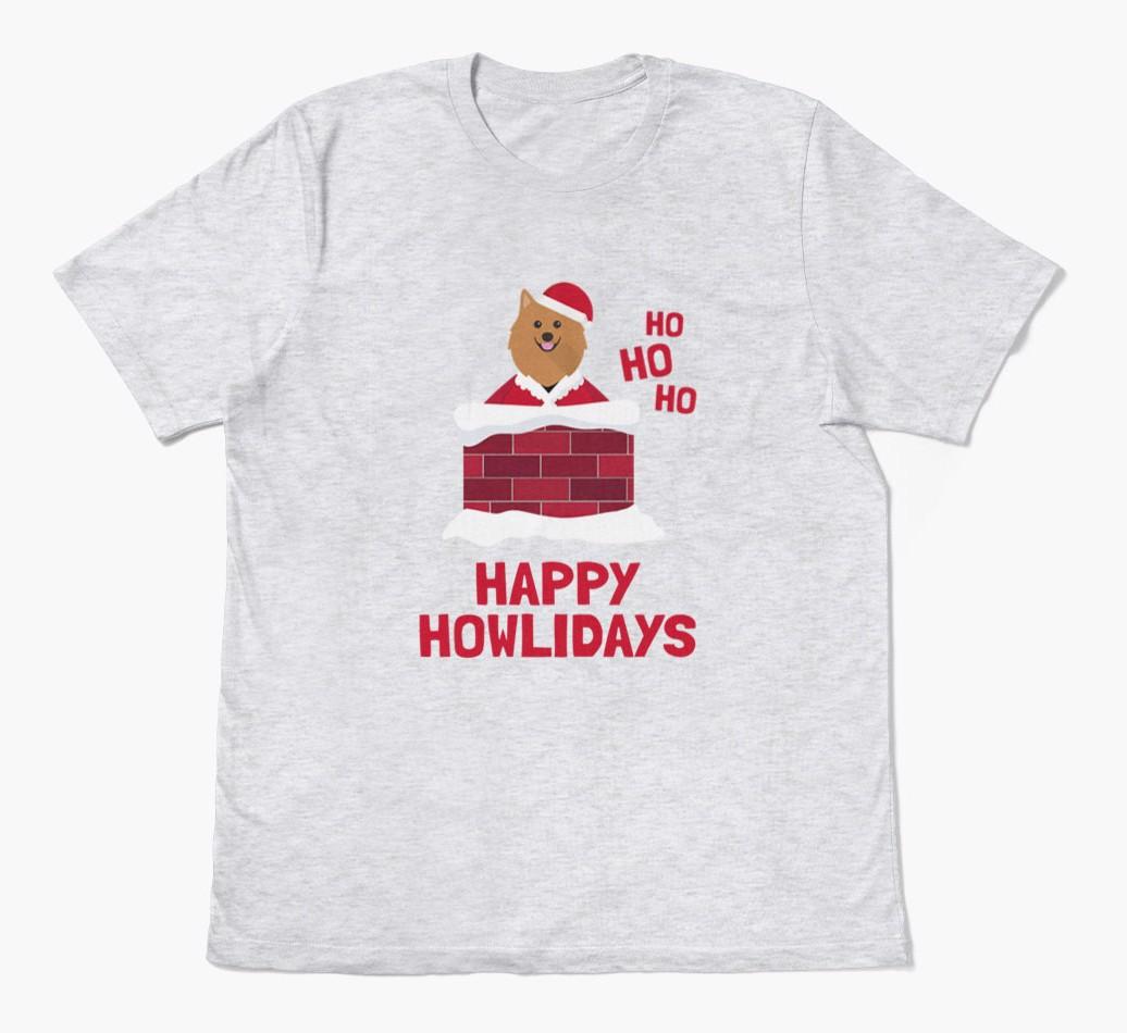 'Happy Howlidays' - Personalized {breedFullName} Adult T-Shirt