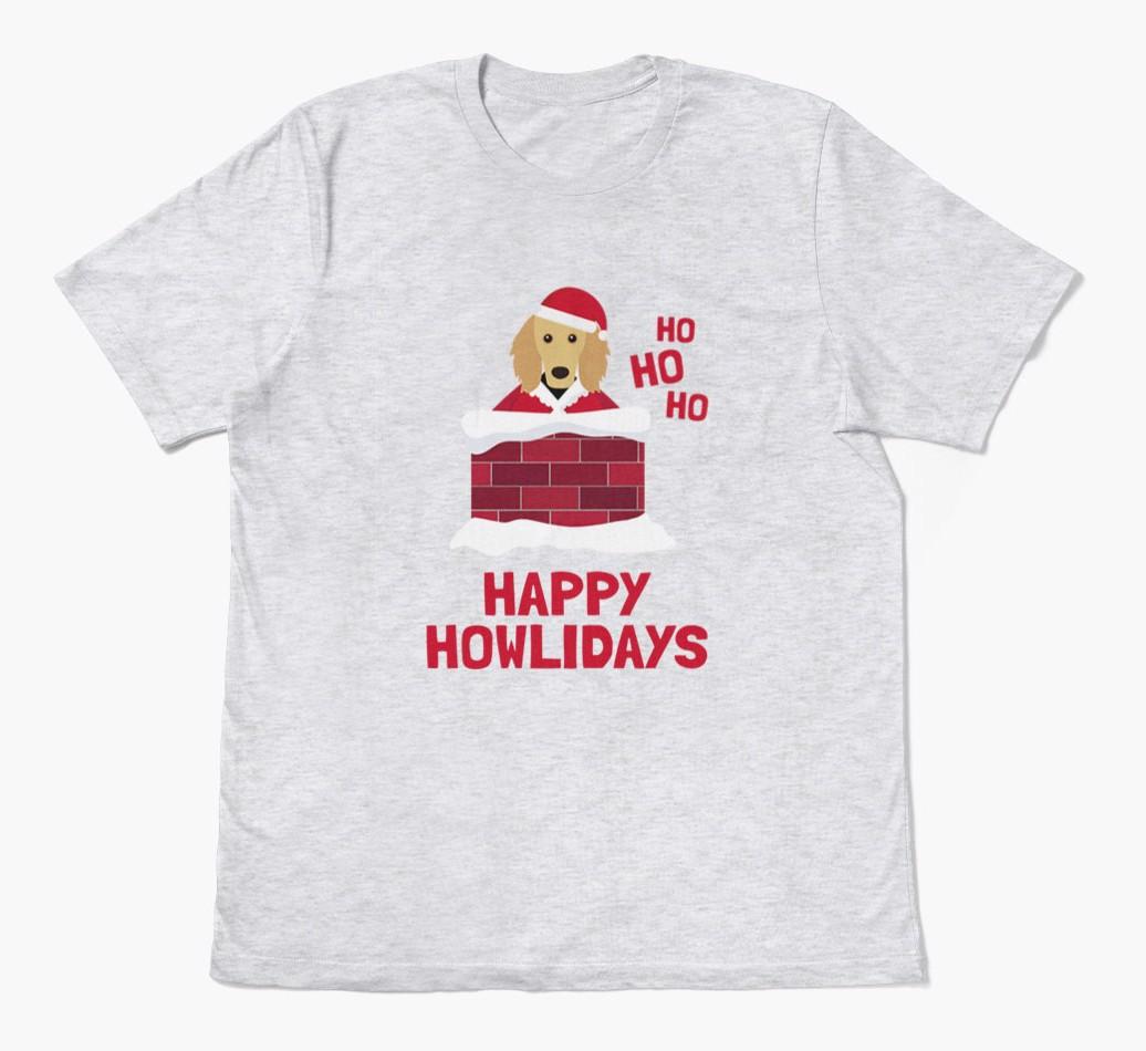 'Happy Howlidays' - Personalized {breedFullName} Adult T-Shirt