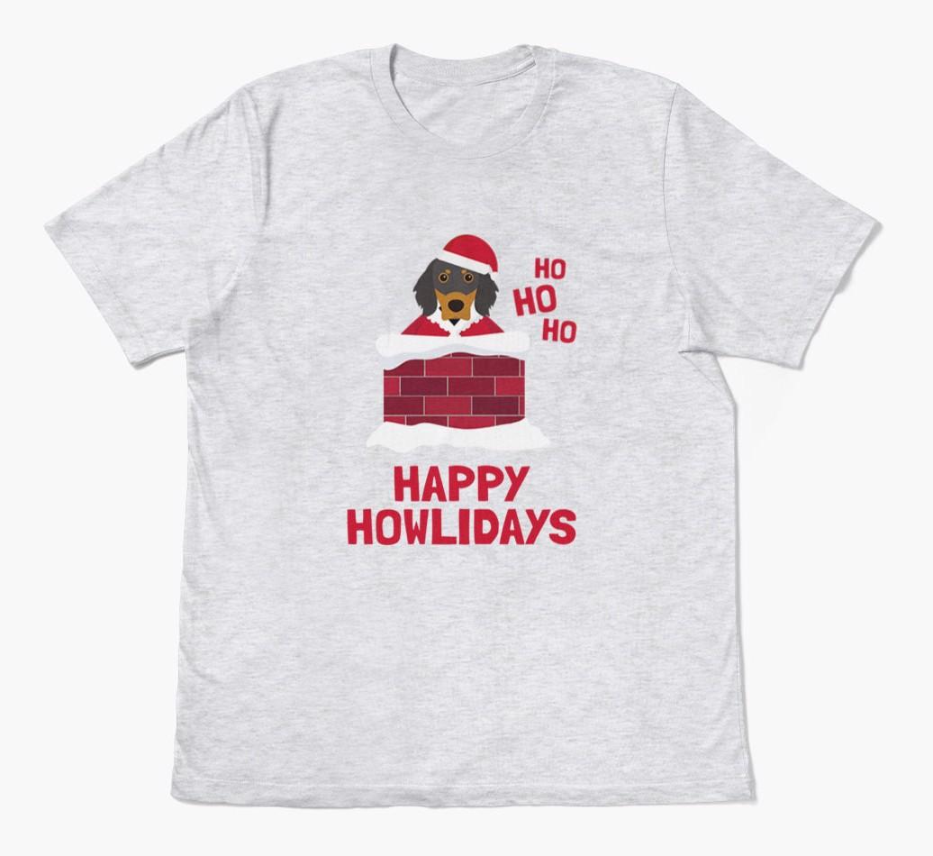'Happy Howlidays' - Personalized {breedFullName} Adult T-Shirt