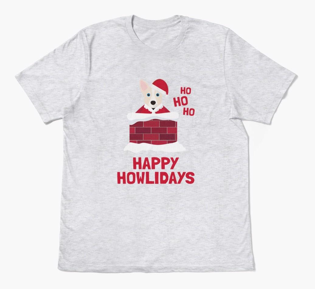 'Happy Howlidays' - Personalized {breedFullName} Adult T-Shirt