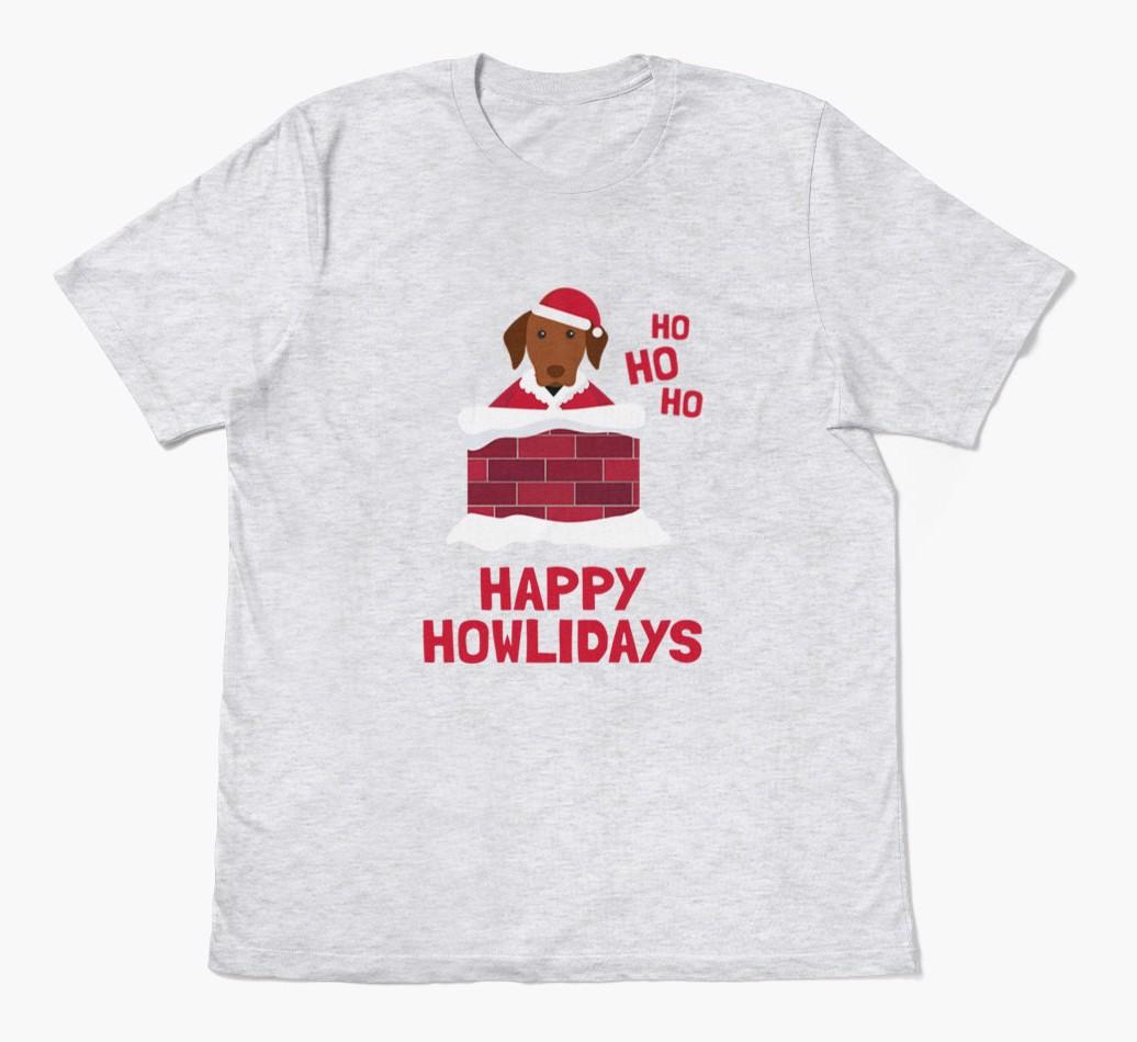 'Happy Howlidays' - Personalized {breedFullName} Adult T-Shirt