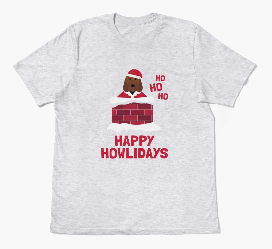 'Happy Howlidays' - Personalized {breedFullName} Adult T-Shirt